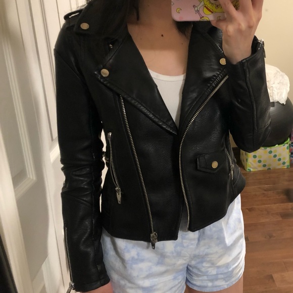 BlankNCY Leather Biker Jacket - Picture 6 of 7